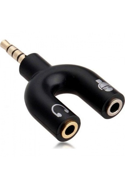 3.5mm Aux Telefon Laptop Kulaklık ve Mikrofon Ayırıcı Çoklayıcı