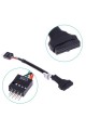 9 Pin USB 2.0 Dişi - 19 Pin USB 3.0 Erkek Çevirici Dönüştürücü Adaptör Kablosu 9 Pin USB 2.0 Dişi - 19 Pin USB 3.0 Erkek Çevirici Dönüştürücü Adaptör Kablosu